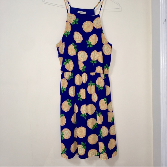 ModCloth Everly Orange Print Dress M - Picture 3 of 7